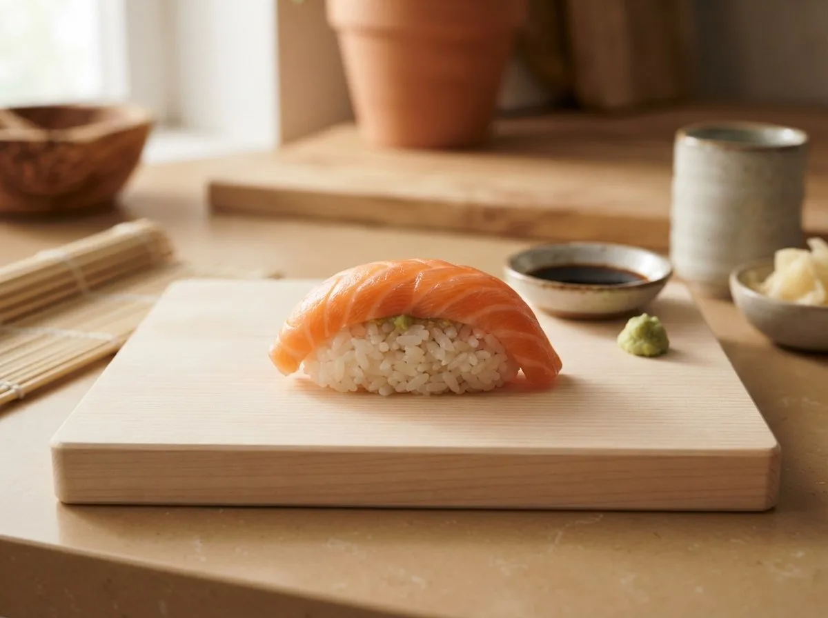 Composizione di nigiri assortiti